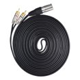 thumbnail image 3 of XLR Male a RCA Adaptador Y Cable Divisor para La Tarjeta de Sonido Del Amplificador de Micrófono, 3 of 9