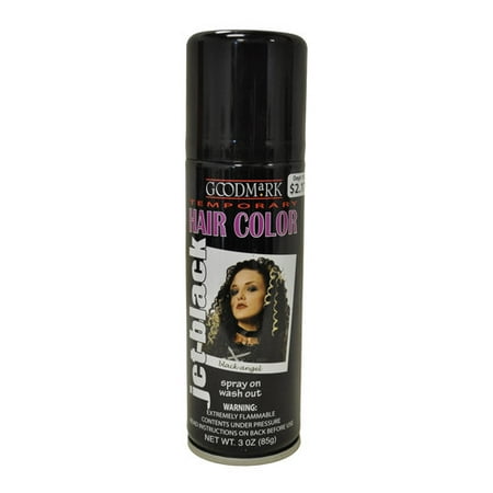 Goodmark Temporary Hair Color Spray, Black - Walmart.com