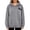 Gray, variant on Tqcoqu Women's Hooded Sweatshirt with Zip Chest Pocket,Drop Shoulder Long Sleeve Casual Pullover Tops,2026 Fall Winter Trendy Clothes,Army Green Women's S-XXXL