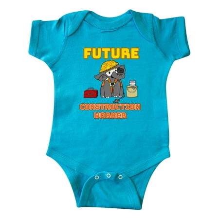 

Inktastic Future Construction Worker with Cute Baby Elephant Gift Baby Boy or Baby Girl Bodysuit