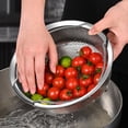 thumbnail image 6 of Stainless Steel Steamer Basket, Ongmies Vegetable Steamer Tray, Multifunctional Vegetable Colander & Strainer, Pressure Cooker Insert Rack for Rice & More, 6 of 9
