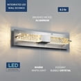 thumbnail image 3 of Strak LED Wall Sconce Modern Bubble Glass 14W 3000K Dimmable Nickel Indoor, 3 of 9
