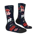 thumbnail image 4 of Yiaed Vintage Rose Print Great elasticity Crew Socks Sports socks for Men and Women, 4 of 5