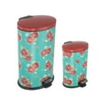 thumbnail image 4 of Pioneer Woman 10.5 gal & 3.1 gal Stainless Steel Kitchen Garbage Can Combo, Vintage Floral, 4 of 7