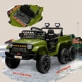 thumbnail image 3 of Qaba 12V 7A Kids Electric RC Car, Toddler Ride on Toys w/ 4WD/2WD Switch, Gift for Boys & Girls, Green, 3 of 10