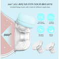 thumbnail image 4 of Electric Breast Pump, Yadala Wearable Breast Pump, Hands-Free Breast Pumps with 3 Modes, 9 Levels, Blue, 4 of 10