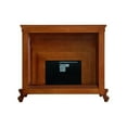 thumbnail image 4 of Pemberly Row Electric Wood Fireplace with Scrolled Legs in Honey Oak, 4 of 6