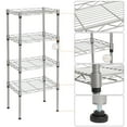 thumbnail image 6 of Zimtown 4 Tier Wire Shelving, Adjustable Storage Rack Unit for Garage Kitchen, Greenhouse Planting Shelving, 13.8”L x 9.8”W x 31.5”H, 6 of 10