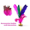 thumbnail image 5 of Goriertaly 50x DIY Feather Crafts Fashionable Rooster Feather Decorations Red Wide 1Set, 5 of 5