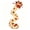 E, variant on Train 2D Christmas Wall Light, Illuminated Holiday Hanging Decoration with Cascading Design for Living Room, Entryway and Seasonal Home Displays