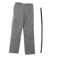 thumbnail image 3 of Ropa de Figura de acción Zulema pantalones clásicos de 1/6 de tela aptos para muñecas gris, 3 of 8