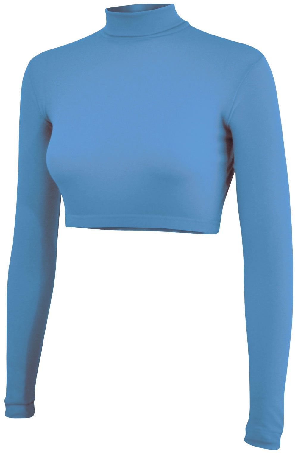 cheerleading turtleneck crop top