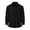 Black, variant on Men's Fashion Lace Up Lapel Long Sleeve Hippie Casual Shirt Stylish Boho Tee Comfortable Blend Top Men's Tops T-Shirt Casual Crew Neck Loose
