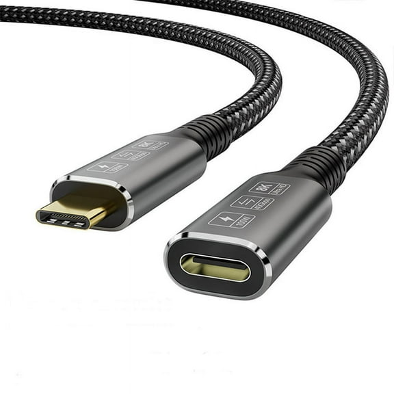 USB4 8K Cable 0.8M 4 Compatible USB 4 Type-C Male to Female Extension Ultra HD 8K@60Hz 100W 40Gbps Data