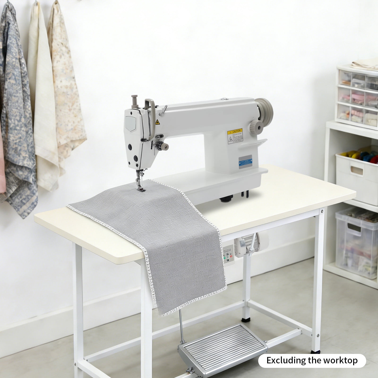 110V Commercial Sewing Machine with Motor Industrial Upholstery Sewing 550W