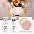 thumbnail image 5 of Efavormart 10-Pack Acrylic Mirror Tray 10" Round Gold Circle Candle Plate - Decorative Centerpiece Bases, 5 of 5