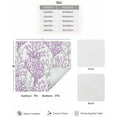 thumbnail image 2 of Nautical Ocean Coral Coffee Mat - Coffee Bar Mat for Countertop, Hide Stain Absorbent Rubber Quick Dry Coffee Mat Under Coffee Maker Mat Summer Beach Coastal Purple Dish Drying Mat 12"x20", 2 of 6