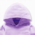 thumbnail image 4 of KPOPLK Toddler Baby Long Sleeve Hooded Shirt for 1t 2t 3t 4t 5t Fall Winter Pullover Solid Color Hoodies for Boys Clothes Purple Size 18-24 Months, 4 of 4