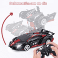 thumbnail image 3 of Coche Control Remoto Transformers Carro Teledirigido Niños Azul Rotación 360, 3 of 4