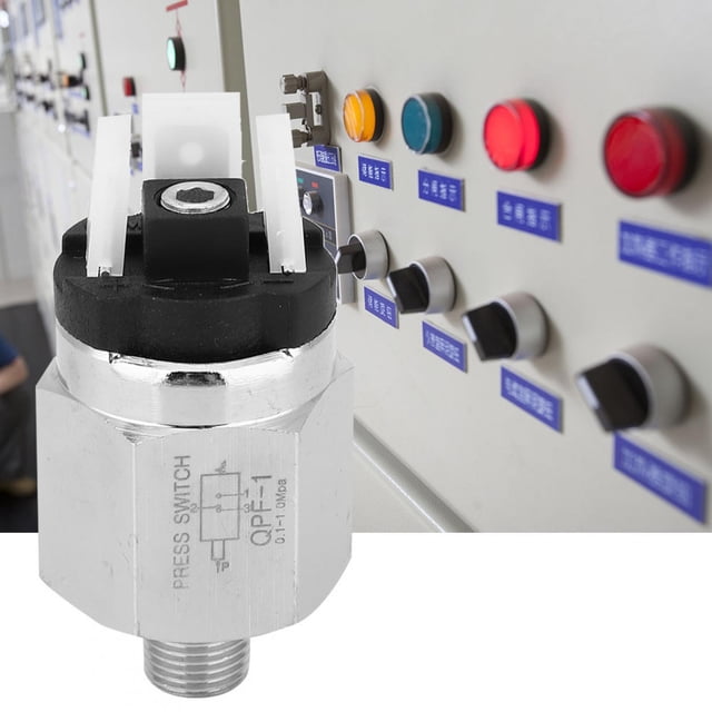Interruptor de Presión Ajustable G1 O 8 Pulgadas nc o no 0,1 ~ 1MPA Interruptor AC220V 48VAC O DC, Alto Voltaje de Aislamiento 1500V, Amplia temperatura -5 ~ 60 C.