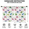 thumbnail image 2 of Blackout Kids Curtains,White Cartoon Dinosaurs Flowers Pattern Childrens Insulated Curtains Set Of 2,Bedroom Essentials,Toddler Room Decor 42"x54", 2 of 5