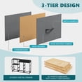 thumbnail image 6 of CONCETTA 8-Drawer Dresser TV Stand for Bedroom with Charging Station, Teen/Adult Fabric Storage with Open Shelves, Gray, 6 of 8