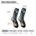 thumbnail image 6 of Uemuo Happy New Year 2024 (3) Pattern Women's Crew Socks, Soft Durable Breathable Moisture-Wicking with Odor Control Cotton socks, 6 of 9