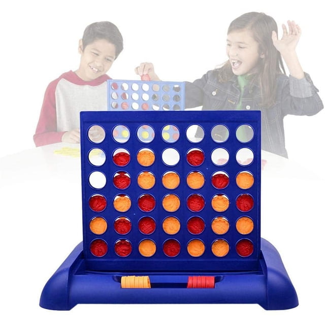 Juego de estrategia de 4 victorias, 2 jugadores, pared de cuadrícula de 4 victorias, 4 juegos consecutivos, adecuado para niños mayores de 6 años Adepaton WL-00381