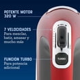 thumbnail image 4 of Oster® Batidora de mano con 7 velocidades + función turbo y motor de 320 w FPSTHM360R, 4 of 5