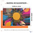thumbnail image 6 of Yayeee Doormat for Indoor Entrance 32" x 20" Non Slippery Floor Rug, Futuristic Circles, 6 of 8