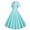 Light blue, variant on Bigersell Valentines Day Dress Women Summer Female V-Neck Short Sleeve Knee Length Vintage Dress Style D-93 Ladies Dresses for Wedding Guest Regular Summer Dresses , Light blue XXL