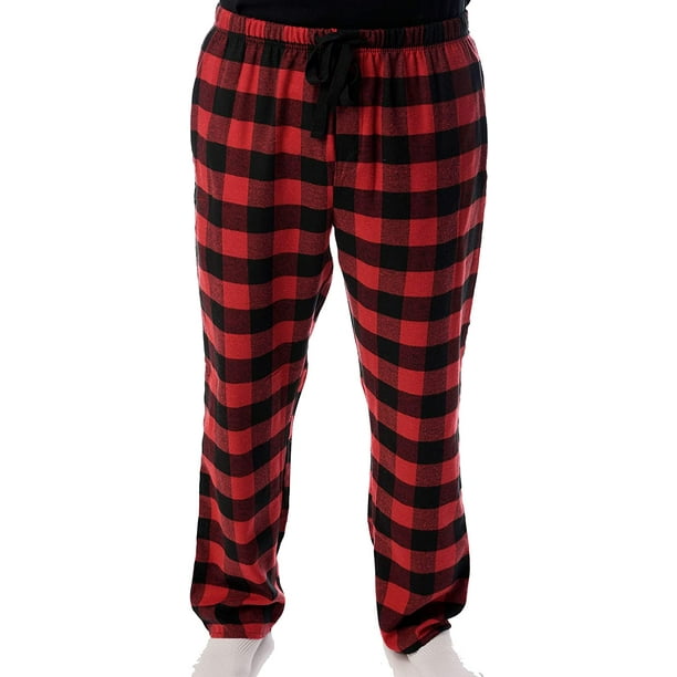 Men'S Flannel Pajamas - Plaid Pajama Pants For Men - Lounge & Sleep Pj  Bottoms