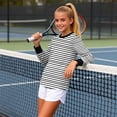 thumbnail image 6 of BTDECLAR Girls Striped Long Sleeve Shirts Boys Girls Classic Crewneck Casual T Shirts Soft Comfort Spring Summer Tees 5-16Years, 6 of 8