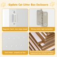 thumbnail image 4 of SONGMY 18.9'' Cat House, White Indoor Pet Crate Litter Box Enclosure, Hidden Litter Box Furniture, 4 of 10