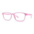 thumbnail image 2 of Kids Soft TR90 Plastic Rectangle Blue Light Filtering Computer Glasses Pink, 2 of 4