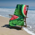 thumbnail image 4 of PHYHOO Microfiber Quick Dry Bath Fruit Outline Big Towels Soft Lightweight Pool Cute Oversized Towels Sand Free Travel Swimming Decor Gifts for Kids Adults 30x60in, 4 of 8