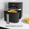thumbnail image 6 of Kitchen Elite 3 Qt Digital Air Fryer, Kitchen Countertop Nonstick Basket Oven, Black, 6 of 7