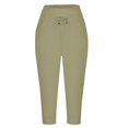 thumbnail image 6 of Women's High Waisted Capri Pants Drawstring Lightweight Stretch Yoga Hiking Joggers Casual Summer Pants with Pockets, 6 of 6