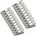 thumbnail image 1 of Juego de 20 pinzas para la ropa INOX, 4,5 cm, pequeñas pinzas de metal para la ropa, pinzas para la ropa, pinzas para la ropa, calcetines, alimentos (plata), 1 of 5