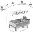 thumbnail image 2 of Dish Drying Rack Stainless Steel Dish Racks for Kitchen Counter Dish Drainers with Automatic Drainage Utensil Holder & Cups Holder Space Saving Kitchen Organizer, 2 of 7