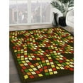 thumbnail image 2 of Ahgly Company Indoor Square Patterned Blood Night Red Area Rugs, 8' Square, 2 of 6