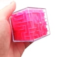 thumbnail image 3 of Cubo 3D de 6 Lados Labyrinth-3D 5 Pzas Rosa 7.5x7.5x7.5cm Plástico Cubo Mágico Transparente., 3 of 5