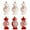 Red, variant on Christmas Tree Decorations Gift Set with Festive Designs for Holiday Home and Office Decoration Scenarios 6PC