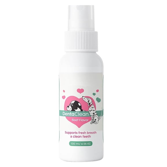 Dentaclean Spray for Dogs & Cats – No-Brush Dental Care, Plaque & Tartar Remover, Natural Breath Freshener, Supports Gum Health – Easy Spray Formula（1PC)