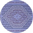 thumbnail image 1 of Ahgly Company Indoor Round Southwestern Blue Country Area Rugs, 8' Round, 1 of 4