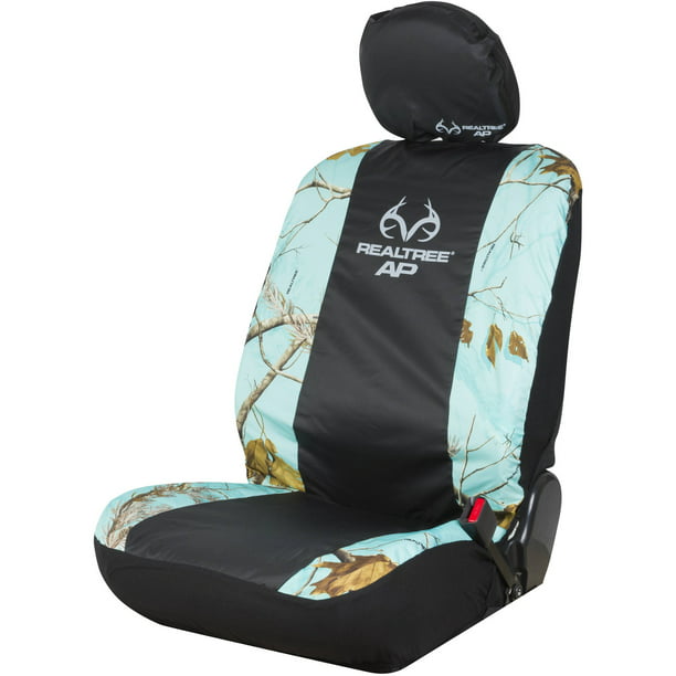 Realtree Apc Mint Camo Low Back Seat Cover Com - Teal Camo Seat Cover Set