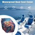 thumbnail image 6 of KUIFORTI Brown Starfish Golf Seat Covers for Cart Travel Sports Golf Cart Accessories Foldable Non-Slip Fits for EZGO, Yamaha, Club Car and More 2 Seats Golf Carts, 6 of 7