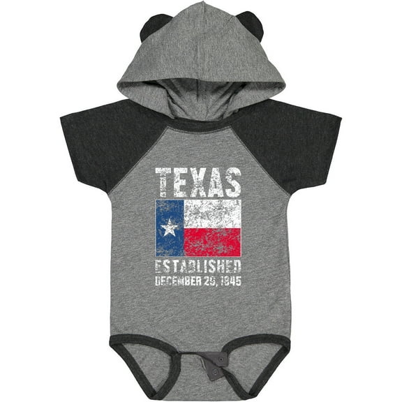 Inktastic Established December 29, 1845 Texas Flag Boys or Girls Baby Bodysuit