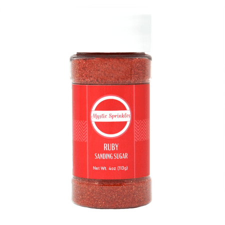 Mystic Sprinkles Ruby - Red Sanding Sugar 4 oz.
