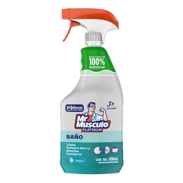 Limpiador líquido Mr Músculo baños platinum DP limón 650 ml